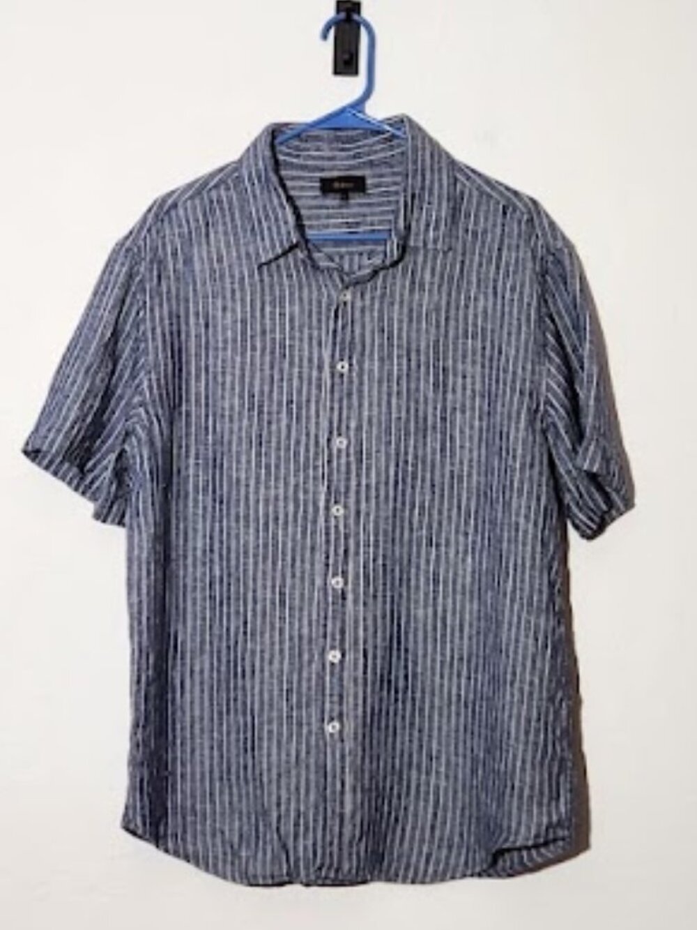 Quince 100% European Linen Relaxed Short Sleeve Button-Down Shirt Size Large